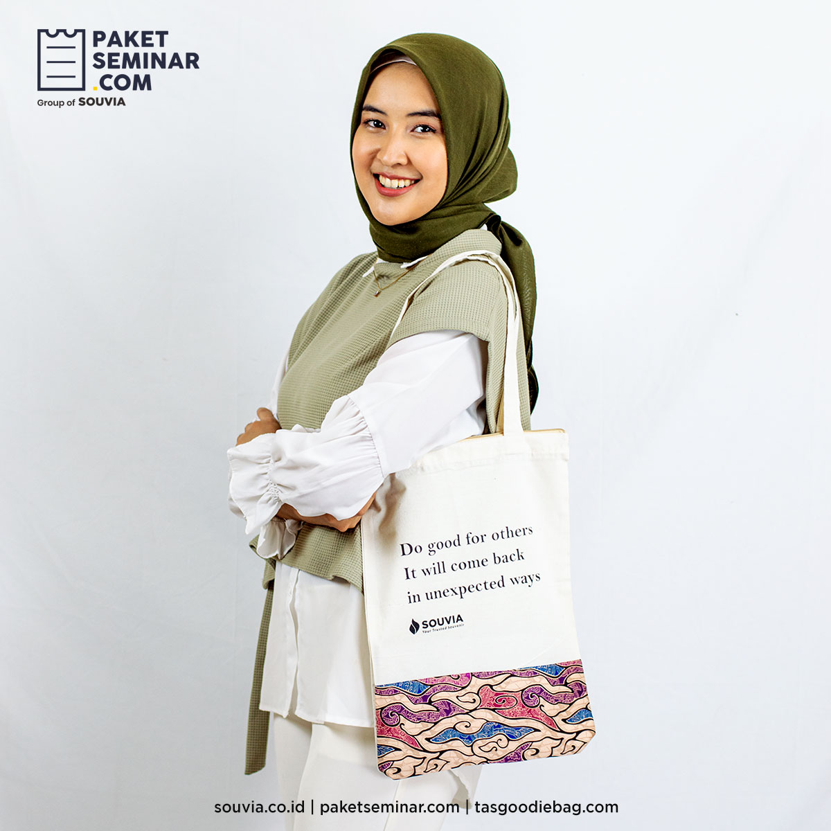 rekomendasi goodie bag promosi berupa goodie bag blacu+batik