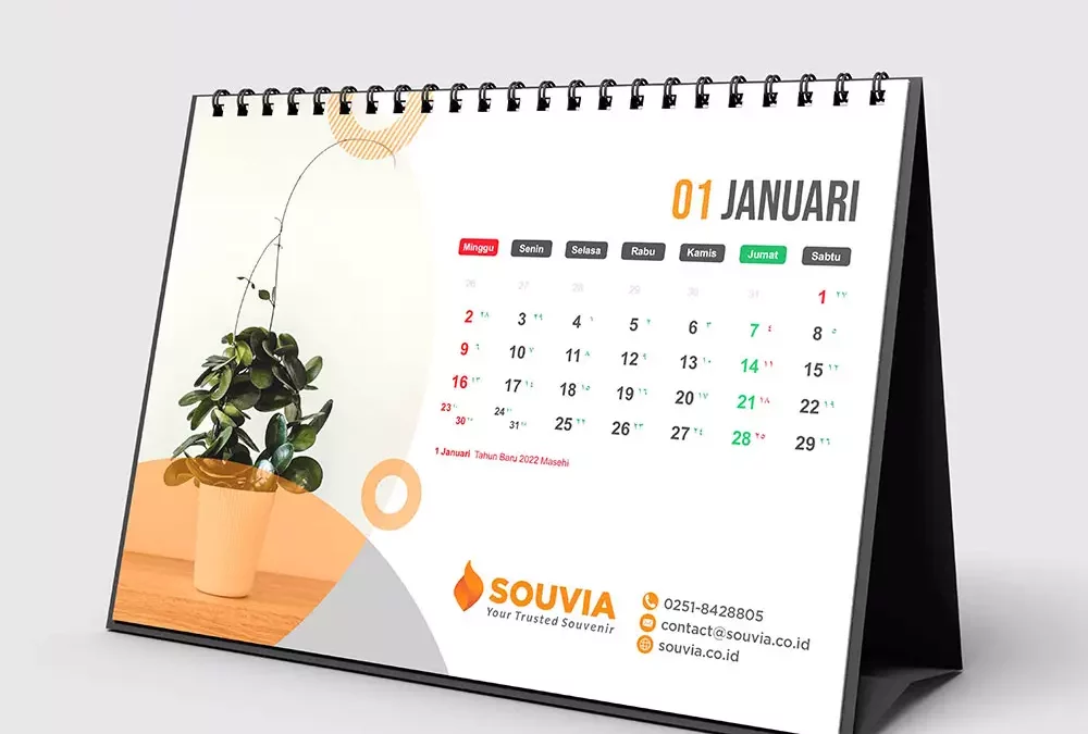 Hal Wajib yang Ada untuk Souvenir Promosi Kalender Meja Kantor