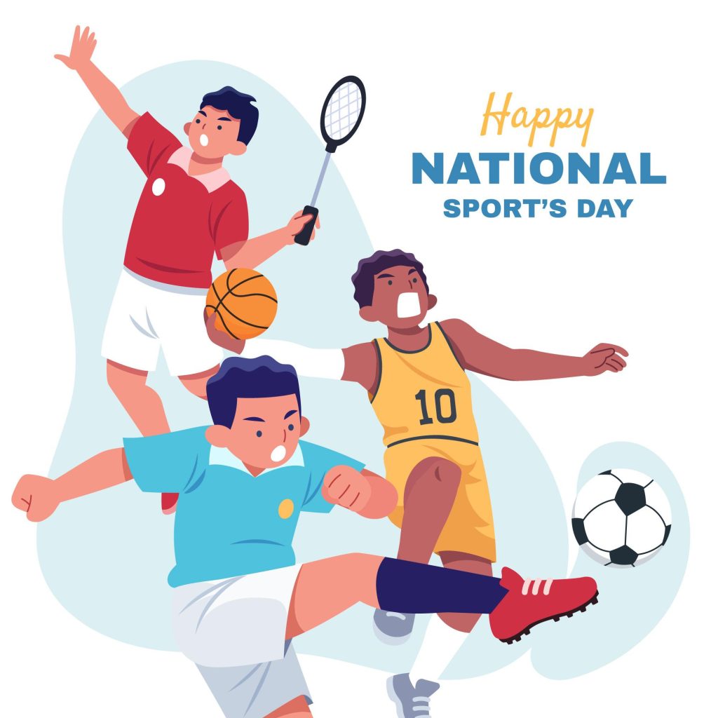 Poster ilustrasi untuk mengadakan event olahraga