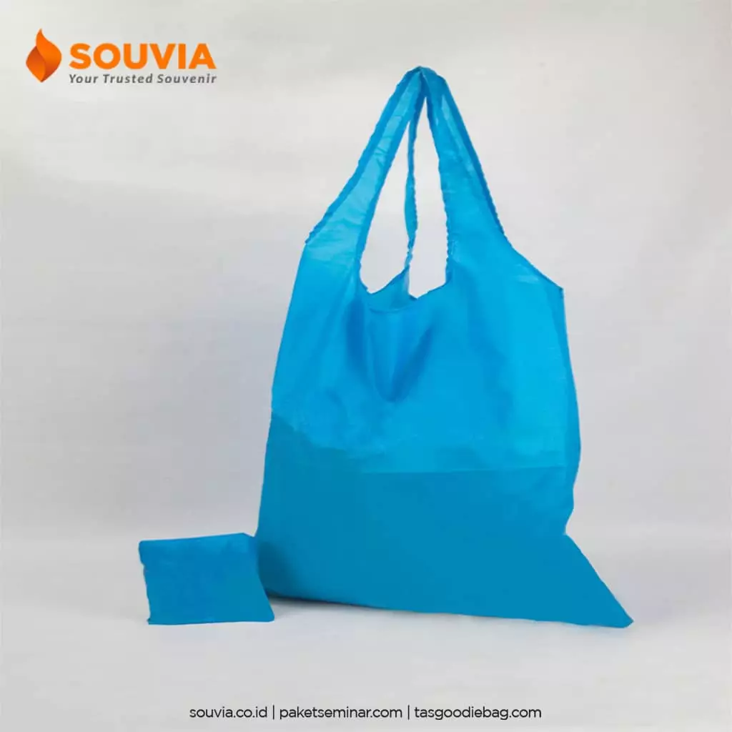 Goodie bag lipat warna biru