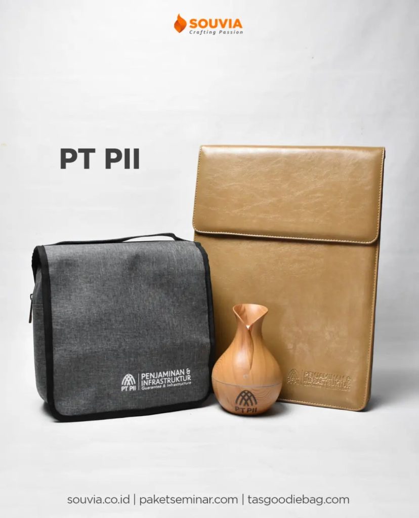 Tas travel organizer, sleeve laptop dan humidifier untuk souvenir kantor